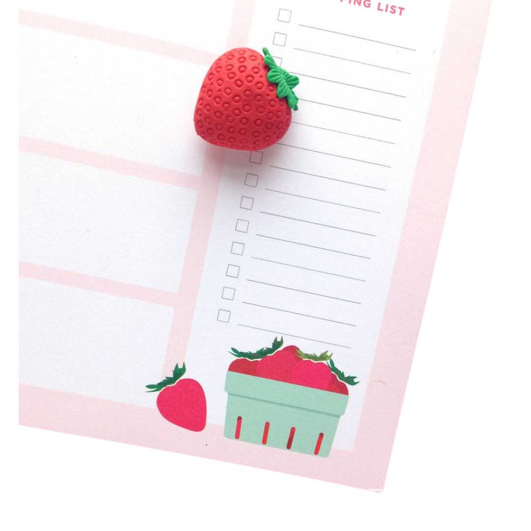 Weekly Meal Notepad Strawberry