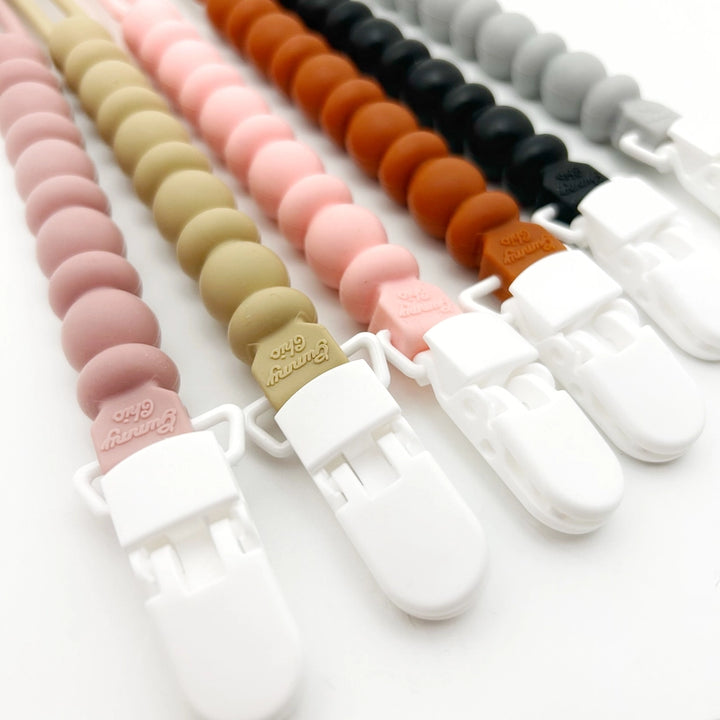 Neutral Silicone Toy Leash Pacifier Clip