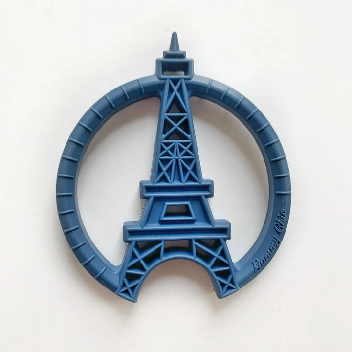 Paris Tower Teether - Navy Blue