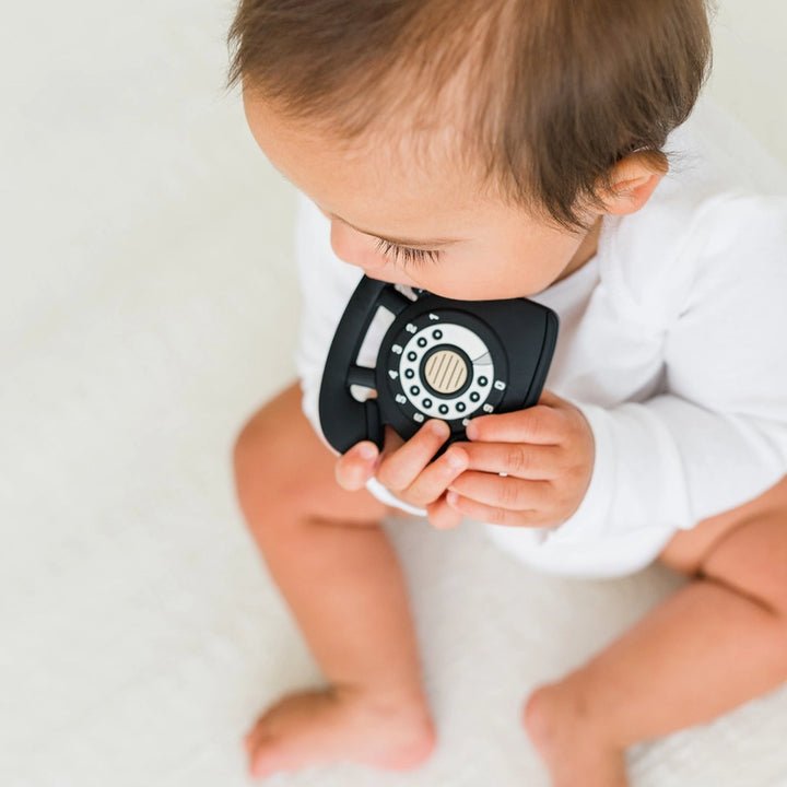 Rotary Dial Phone Teether - Black