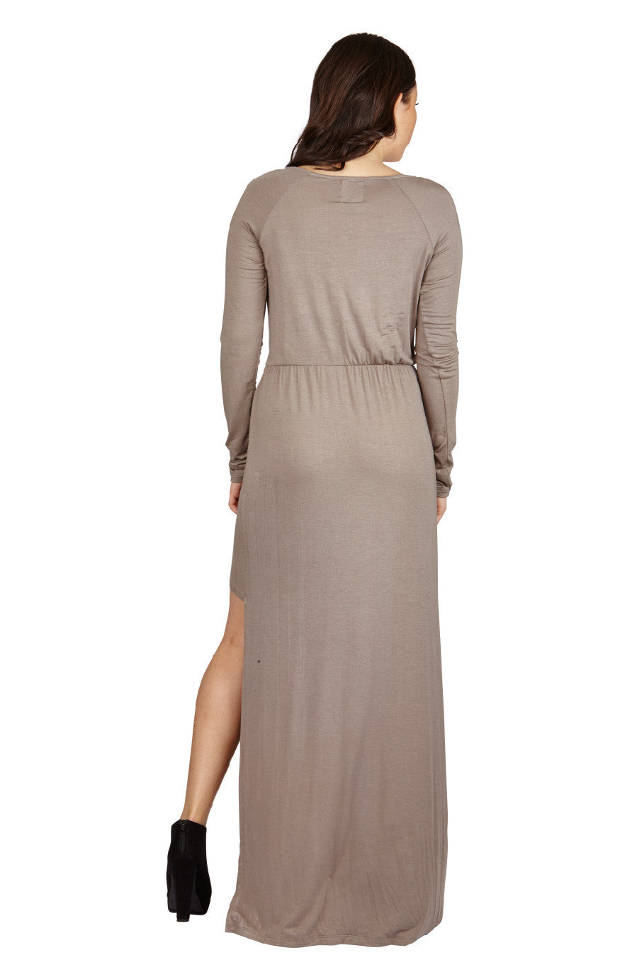 DeeDee II "Nursing" Zipper Wrap Maxi Dress